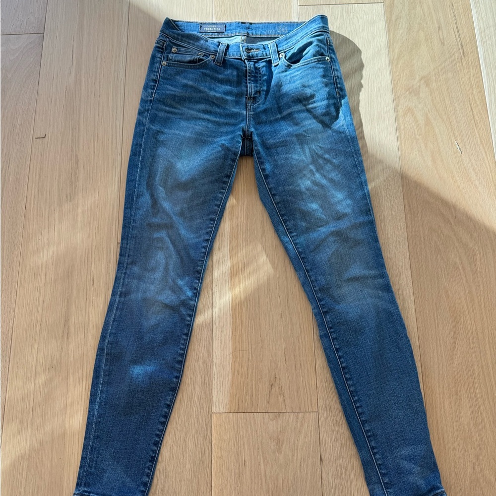 J. Crew Women's Skinny Jeans in Deep Blue